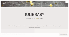Desktop Screenshot of julieraby.com